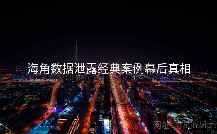 海角数据泄露经典案例幕后真相